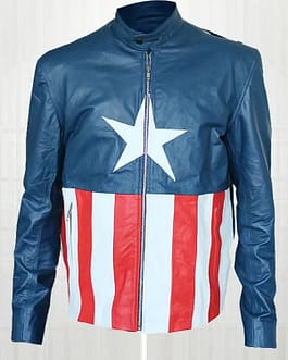 Men's Stylish Handmade Jon Bon Jovi Concert Captain America Biker Style Fashion Leather Jacket