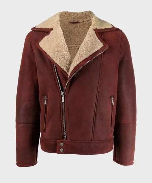 Mens Shearling Burgundy Leather Jacket 510x612 1