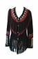 Women Suede Leather Jacket Lady Cowhide Fringes and Western Bones Dress