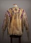 Men's Custom Made Native American Stylish Buckskin Beige Buffalo Suede Leather POWWOW War Shirt