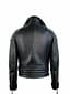 Mens Handmade Fashion Jackets Half Spiked Studded Cow Hide Leather With Belt New