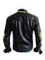 Men's New Custom Made Black Leather Full Metallic Studded Zipper Style Leather Jackets