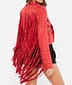 WOMEN'S NEW HANDMADE POPULAR RED WESTERN FRINGES SUEDE LEATHER JACKETS
