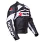 New Mens leather Suzuki 100% Pure men's sports jacket Carrera Sport style Biker Jacket