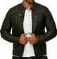 New Men's Handmade Black Leather Stylish Zipper Bomber Fashion Biker Leather Jackets