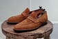 New Men's Handmade Suede Leather Shoes Camel Suede Leather Loafer Slip On Style Moccasin Shoes