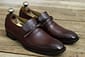 New Men's Handmade Leather Shoes Burgundy Brown Leather Loafer Slip On Dress & Moccasin Shoes