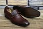 New Men's Handmade Leather Shoes Burgundy Brown Leather Loafer Slip On Dress & Moccasin Shoes