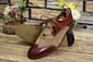 Men's New Handmade Burgundy Leather & Beige Suede Stylish Lace Up Wing Tip Style Dress & Casual Wear Shoes