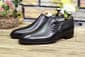 Men's Handmade Leather Shoes Black Leather Side Lace Style Dress & Formal Wear Shoes