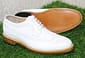 New Mens Handmade Formal White Leather Shoes Lace Up Wing Tip Style Dress & Casual Wear Shoes