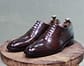 Men's New Handmade Leather Shoes Brown Leather Lace Up Stylish Cap Toe Dress & Formal Leather Shoes