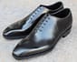 New Pure Handmade Black Leather Stylish Lace Up Dress Shoes For Men's