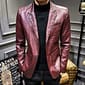 New Men's Stylish Handmade Maroon Leather Fashion Cowhide Leather Coat