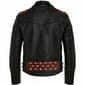 New Men's Handmade Studded Jackets Fashion Motorcycle Cowhide Leather Zipper Jacket
