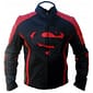NEW SUPERMAN MOVIE MENS CLASSIC BLACK & RED LEATHER JACKET