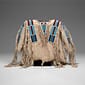 Mens Native American Buckskin Beige Buffalo Suede Leather POWWOW Beaded War Shirt